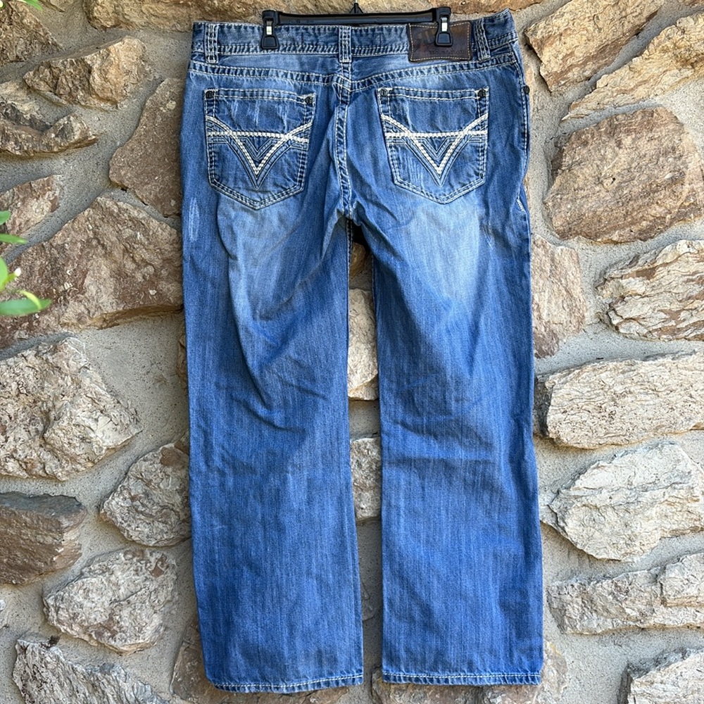Men's Rock & Roll Double Barrel Straight Jeans - 38x32 - Picture 2 of 3